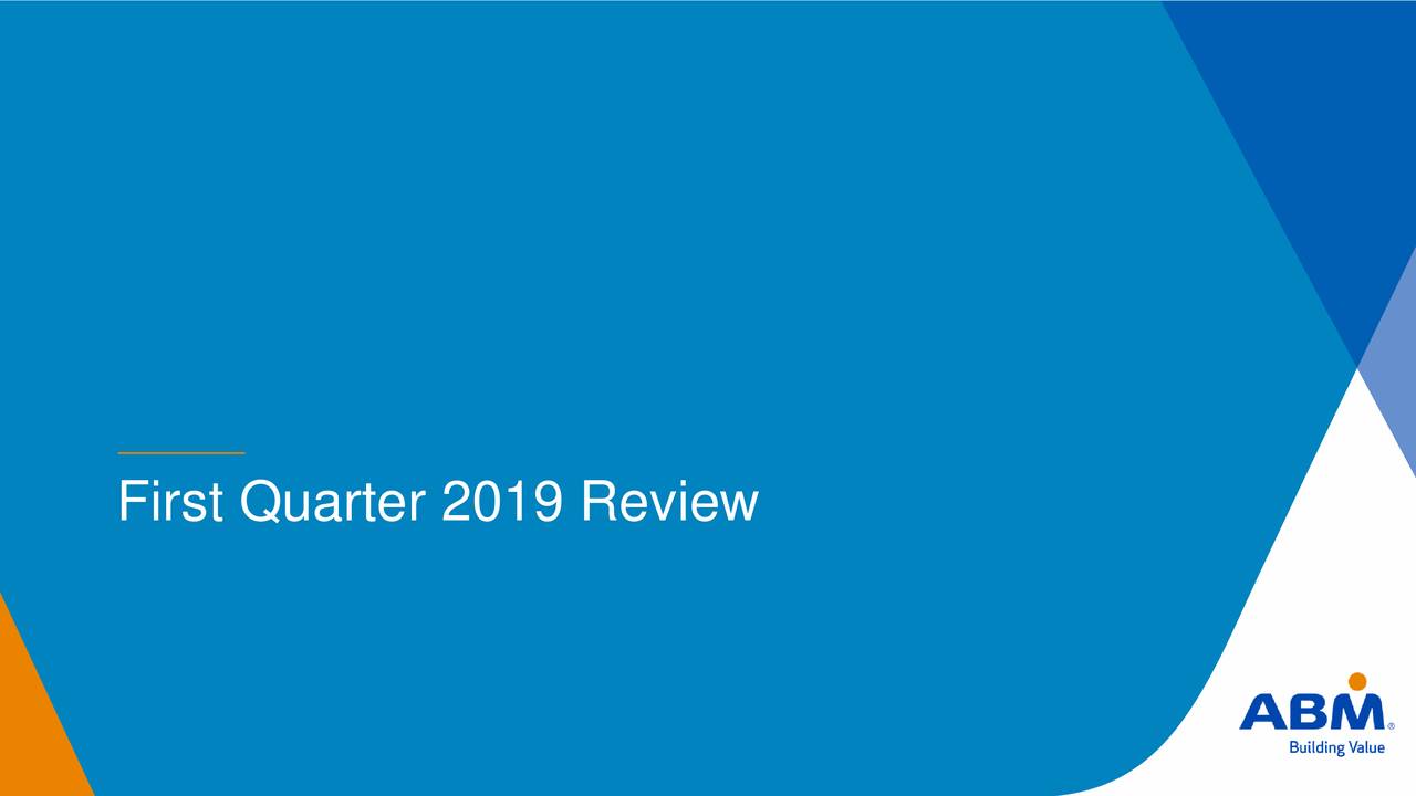 First Quarter 2019 Review