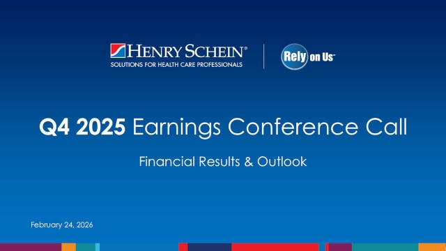 Henry Schein, Inc. 2025 Q4 - Results - Earnings Call Presentation ...