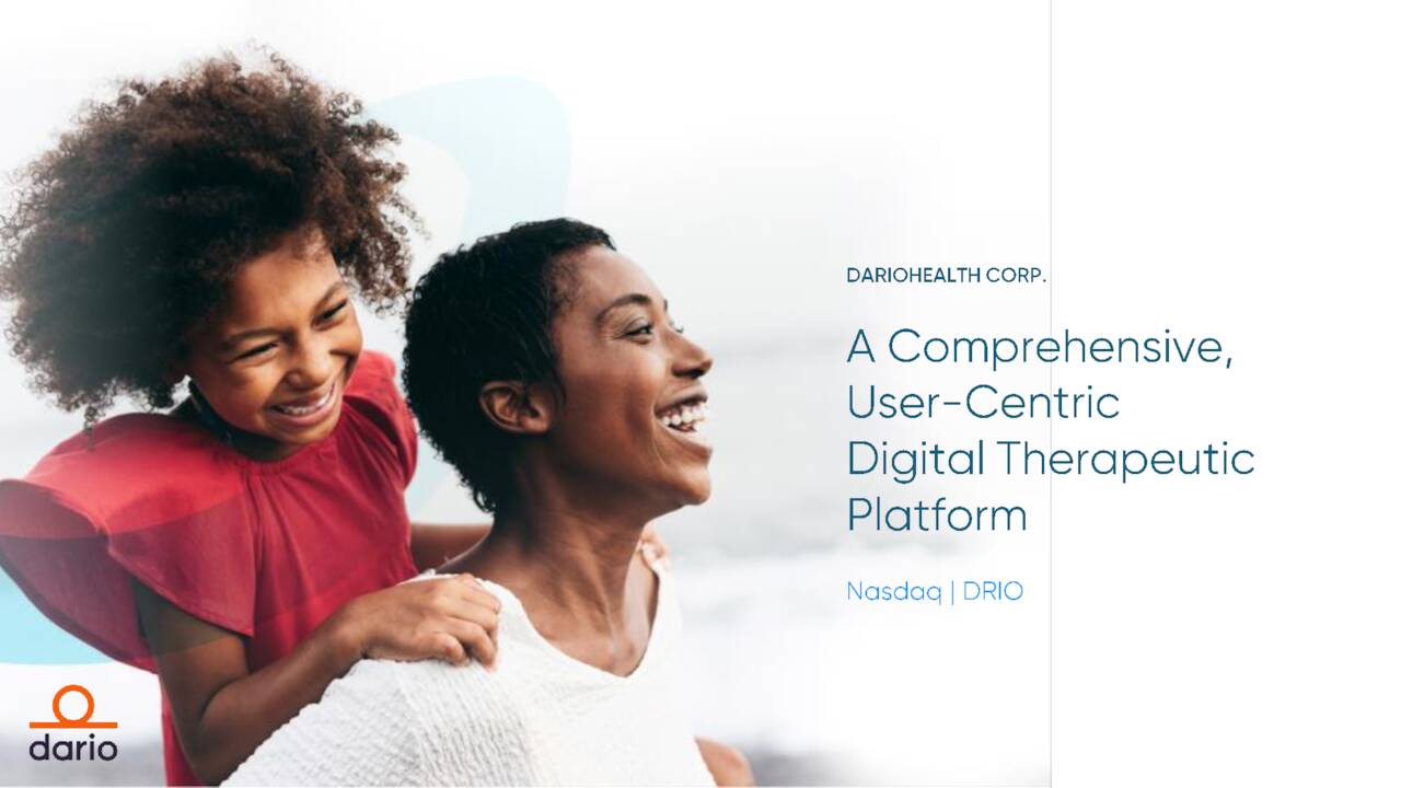 DarioHealth Corp. 2022 Q2 Results Earnings Call Presentation (NASDAQDRIO) Seeking Alpha
