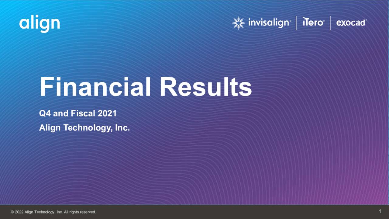 Align Technology, Inc. 2022 Q4 Results Earnings Call Presentation