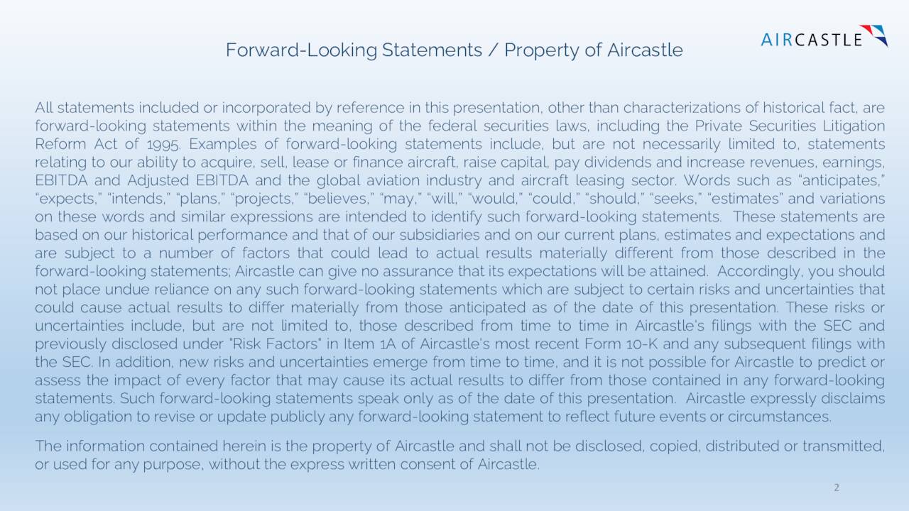Aircastle Limited 2022 Q2 Results Earnings Call Presentation (NYSE