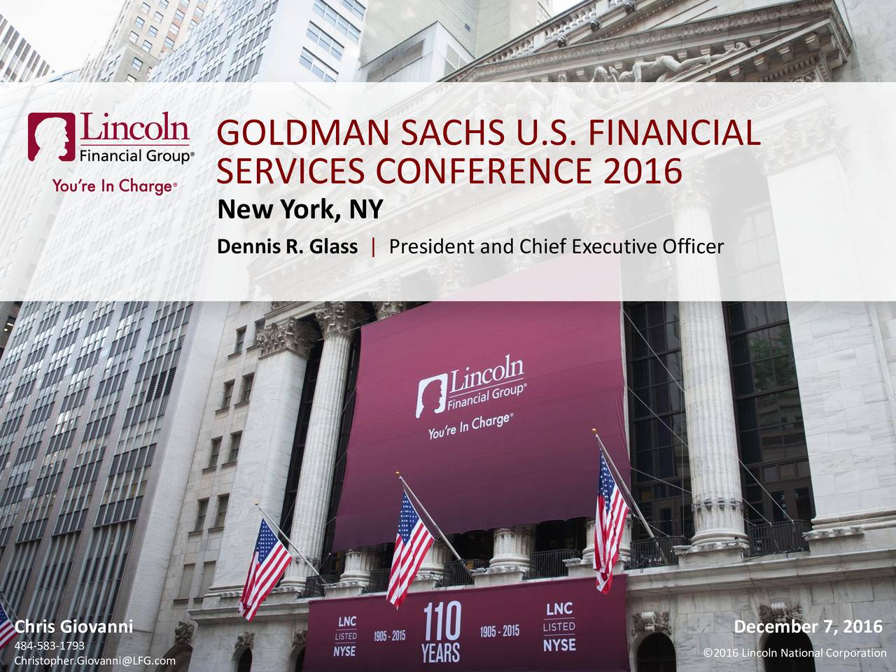 Lincoln National (LNC) presents at Goldman Sachs U.S. Financial service
