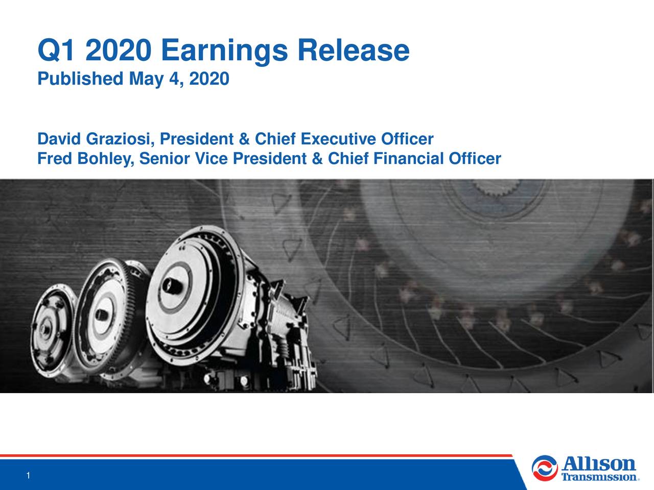 Q1 2020 Earnings Release