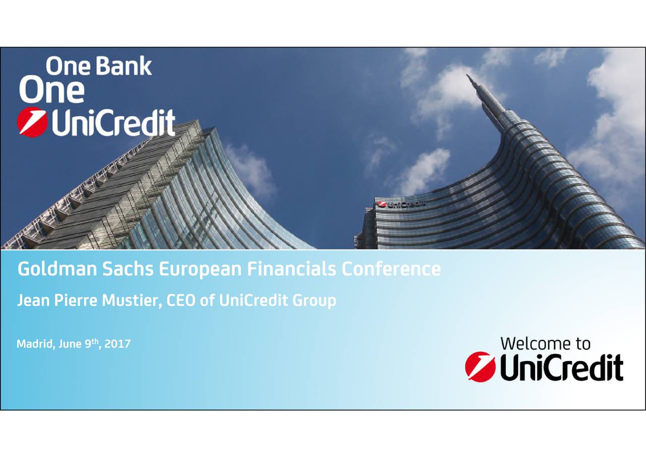 UniCredit S.p.A. (UNCFF) Presents At Goldman Sachs TwentyFirst Annual