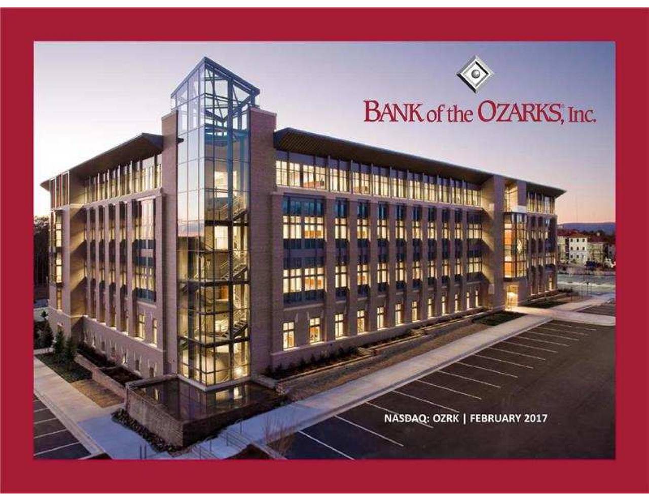 bank of the ozarks investor presentation