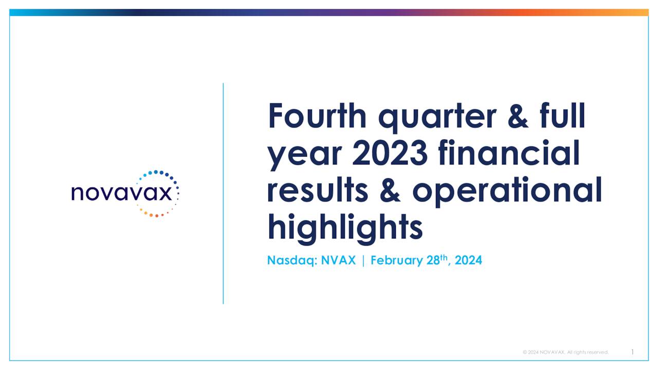 Novavax, Inc. 2023 Q4 - Results - Earnings Call Presentation (NASDAQ ...