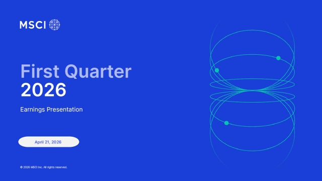 MSCI Inc. 2026 Q1 - Results - Earnings Call Presentation (NYSE:MSCI ...