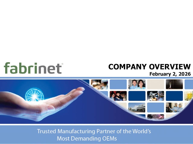 Fabrinet 2026 Q2 - Results - Earnings Call Presentation (NYSE:FN) 2026 ...