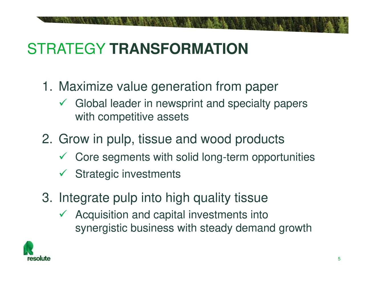 Resolute Forest Products (RFP) Presents At RBC Capital Markets Forest