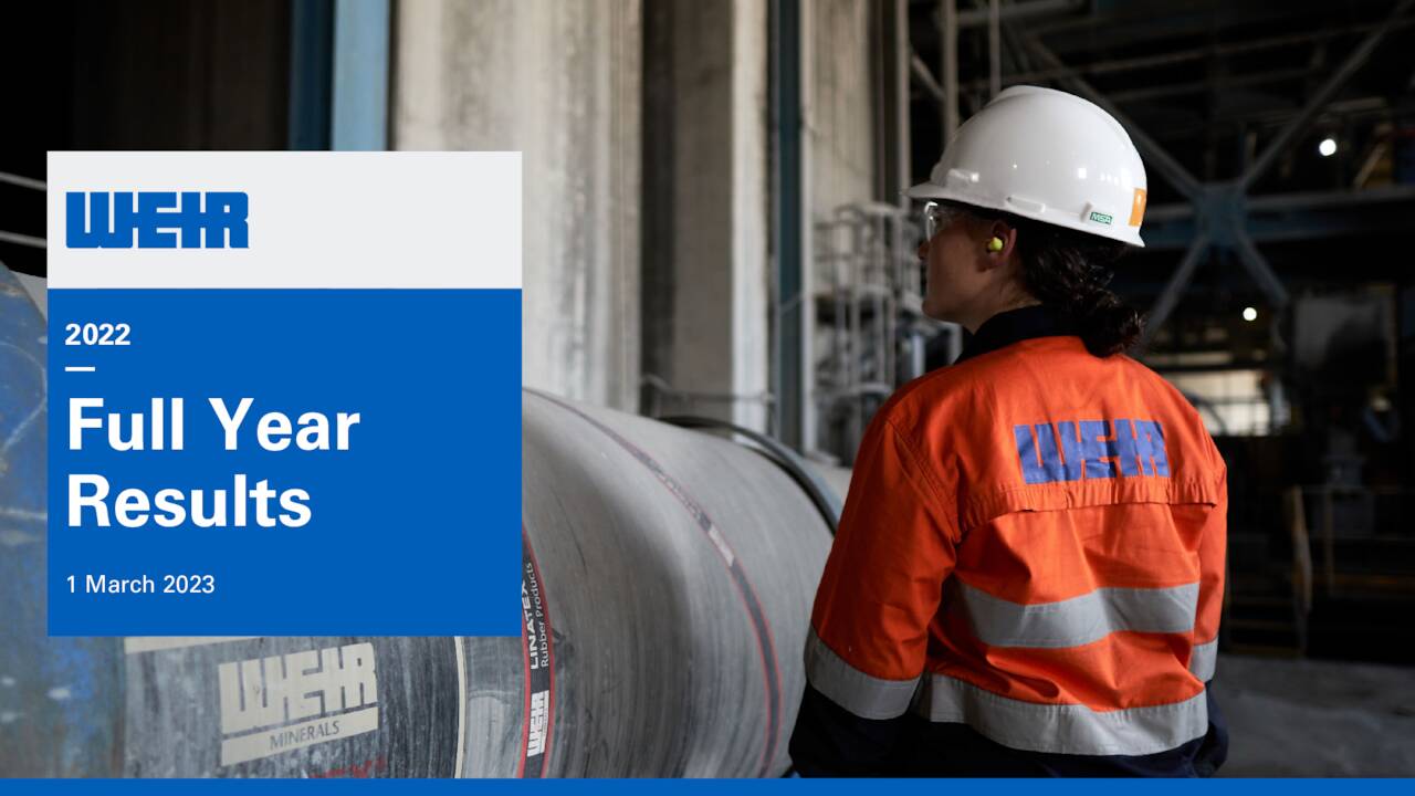 The Weir Group PLC 2022 Q4 Results Earnings Call Presentation