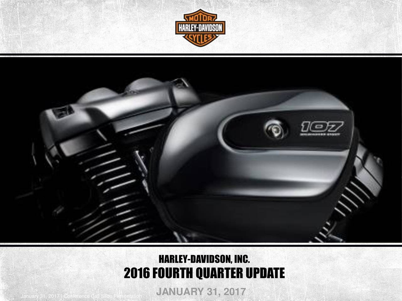  Harley  Davidson  Inc 2019 Q4  Results Earnings Call 
