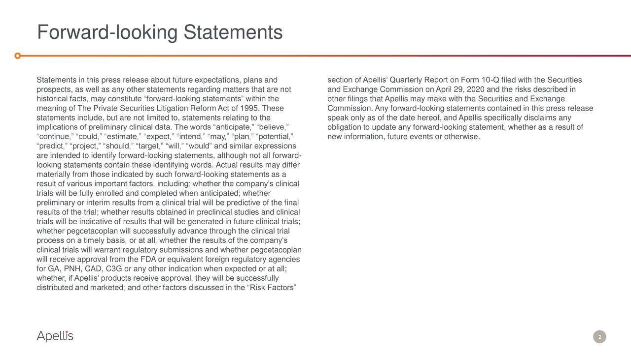 Forward-looking Statements