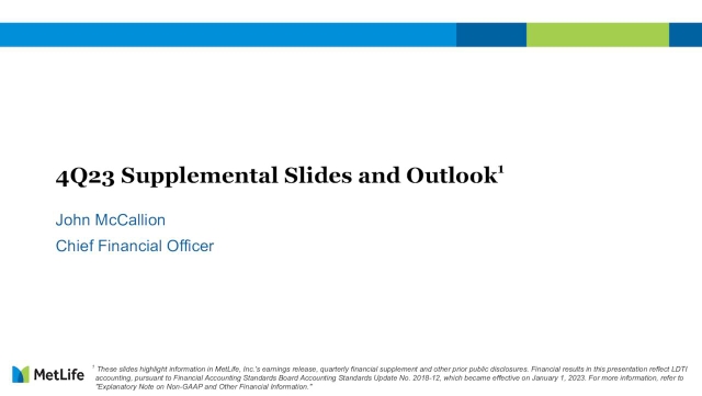 MetLife, Inc. 2023 Q4 - Results - Earnings Call Presentation (NYSE:MET ...