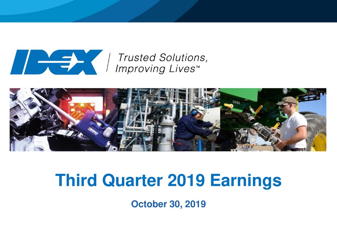 Idex Corporation 2019 Q3 Results Earnings Call Presentation Nyse