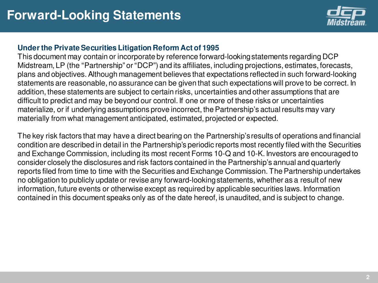 Forward-LookingStatements
