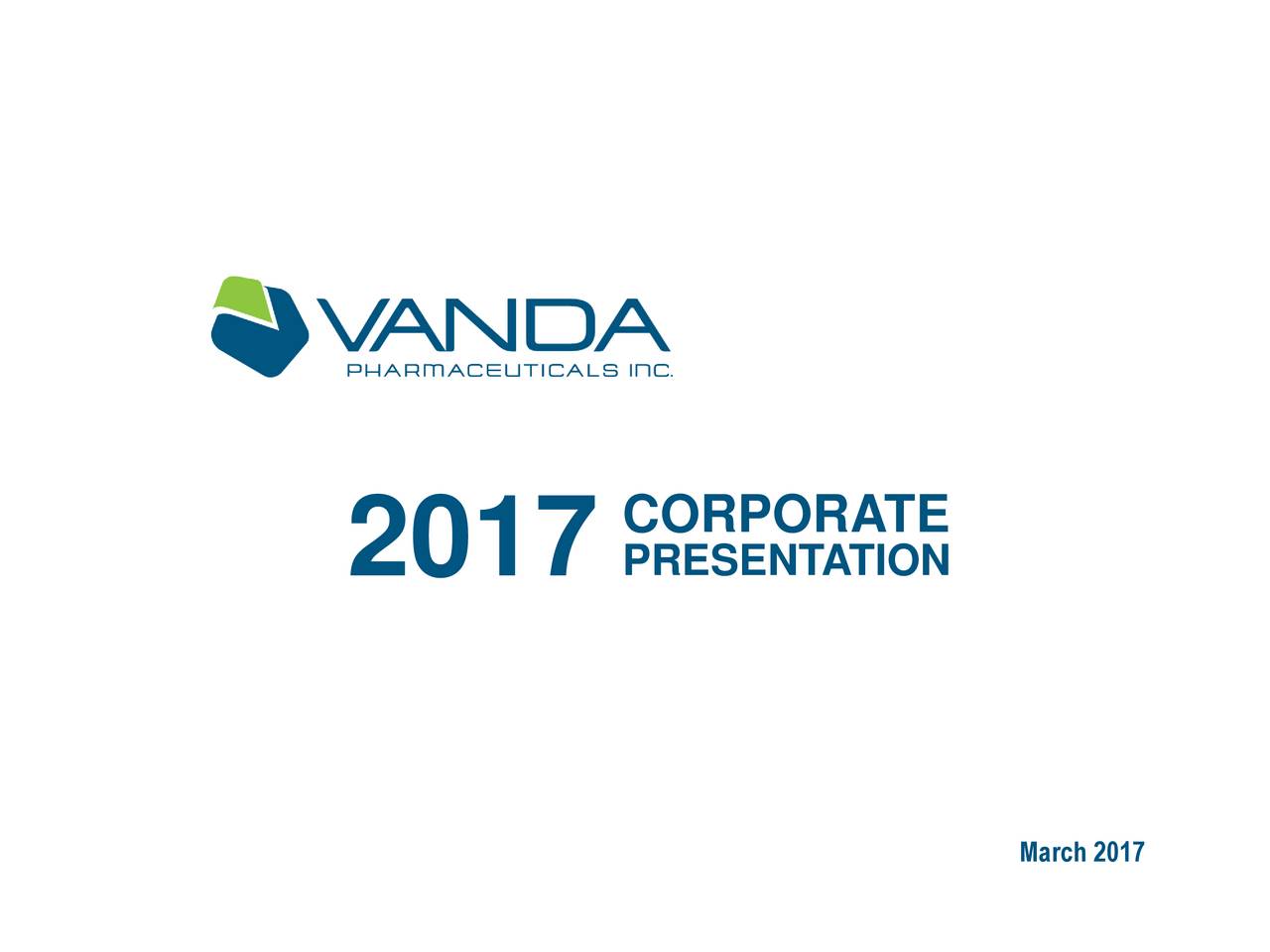 Vanda Pharmaceuticals VNDA Presents At Cowen And Company 37th Annual   1 