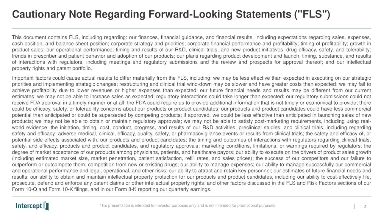 Cautionary Note Regarding Forward-Looking Statements ("FLS")