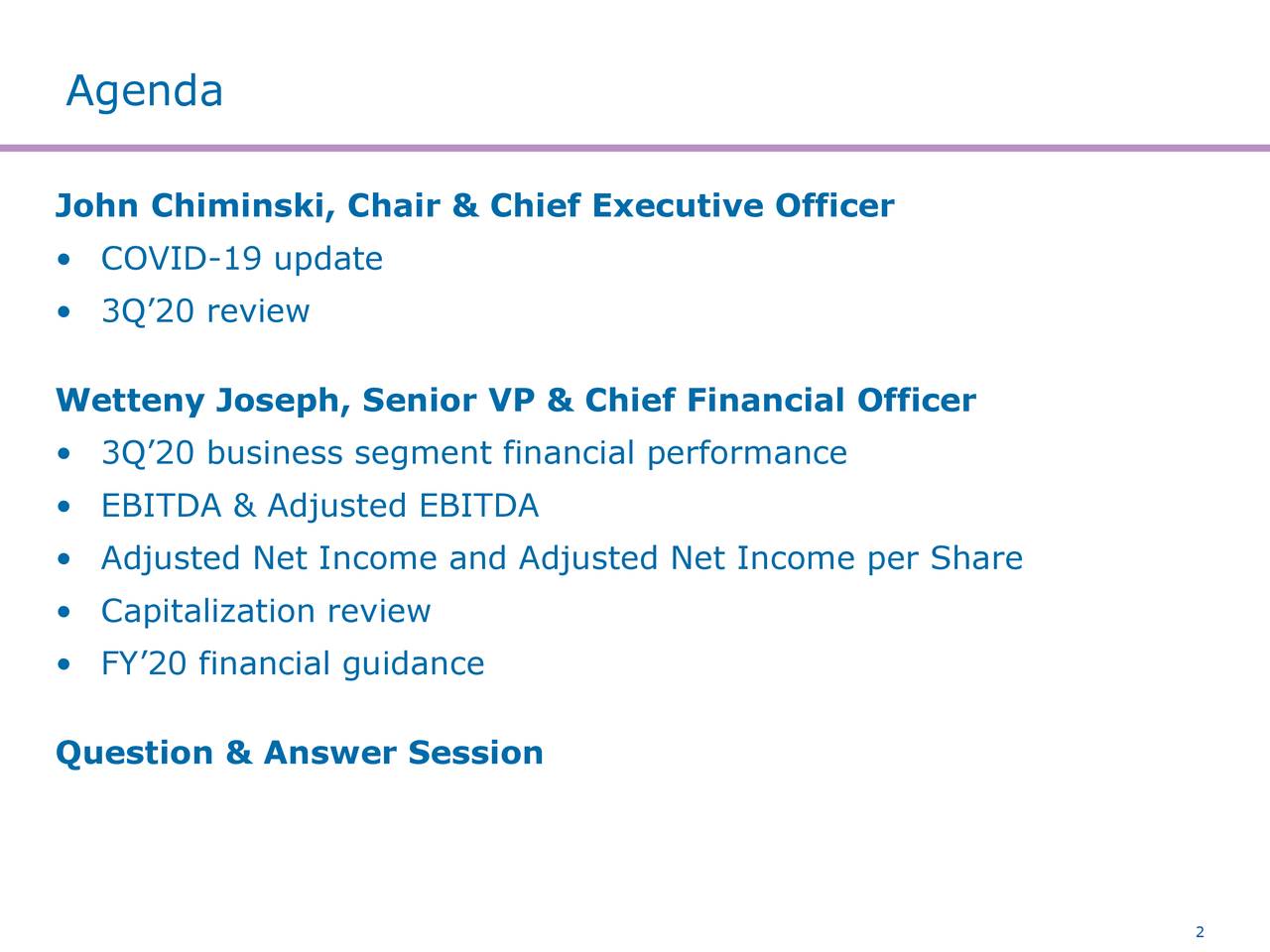 Agenda