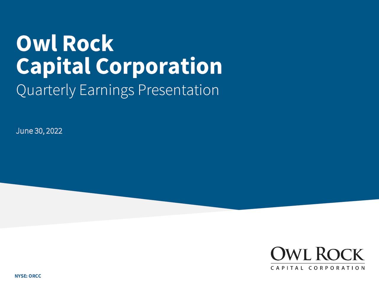 owl-rock-capital-corporation-2022-q2-results-earnings-call