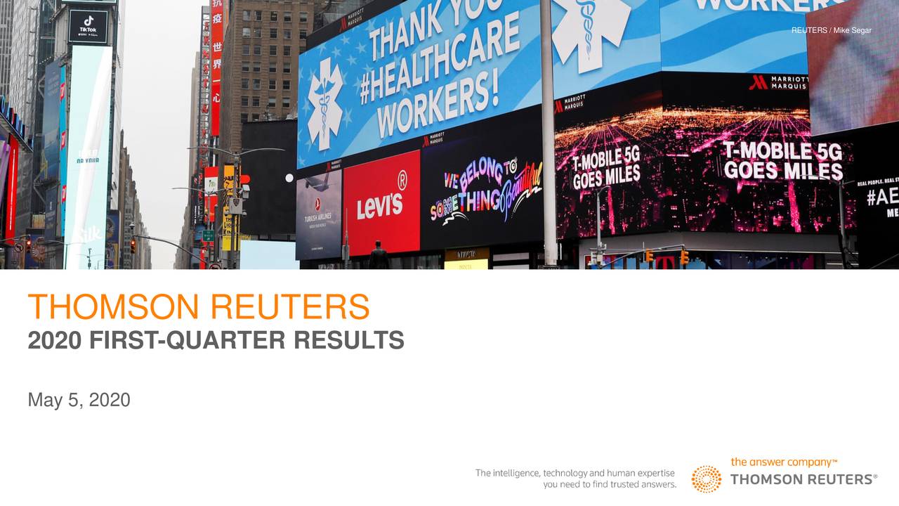 Thomson Reuters Corporation 2020 Q1 Results Earnings Call