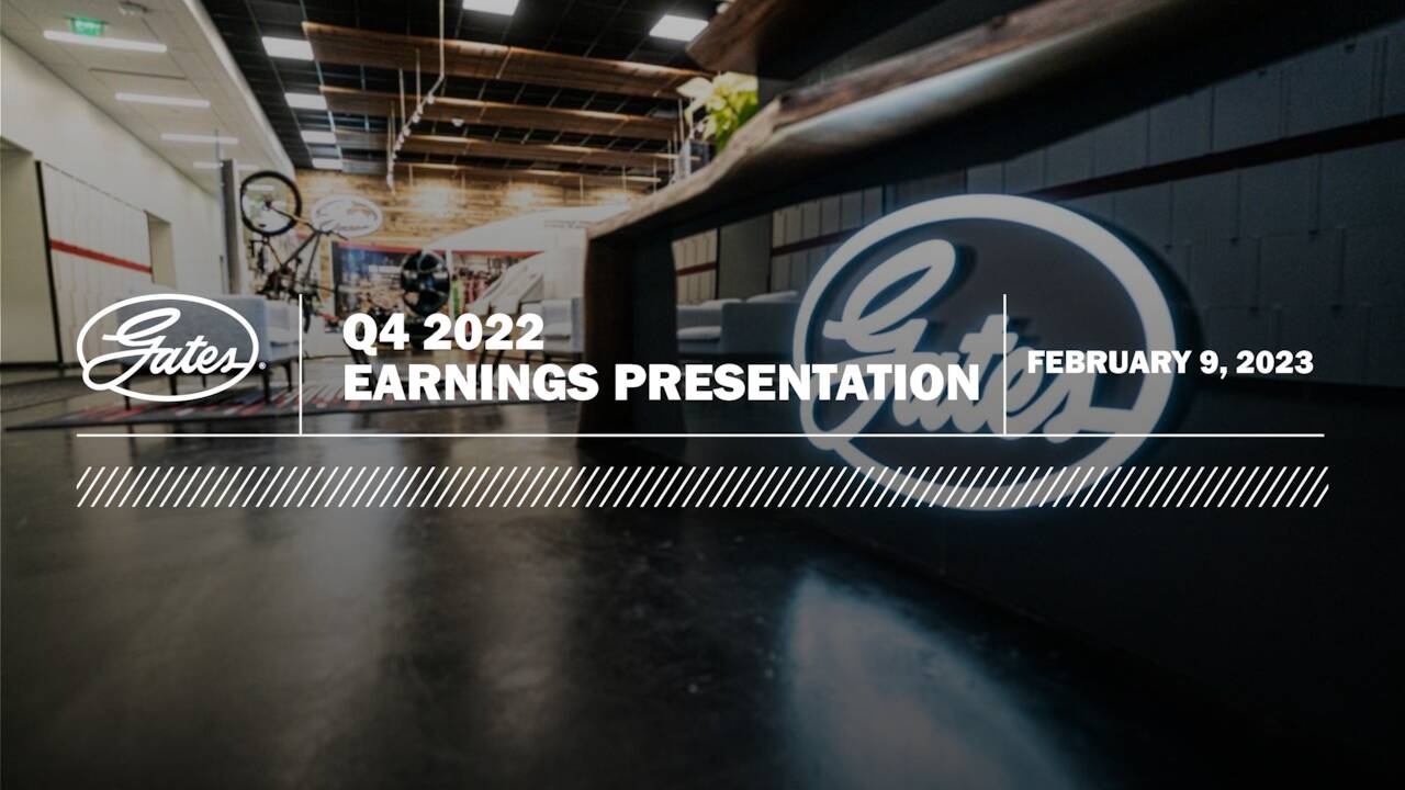 Gates Industrial Corporation plc 2022 Q4 Results Earnings Call