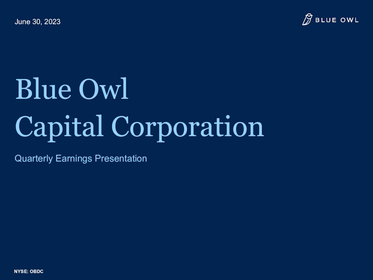 blue-owl-capital-corporation-2023-q2-results-earnings-call