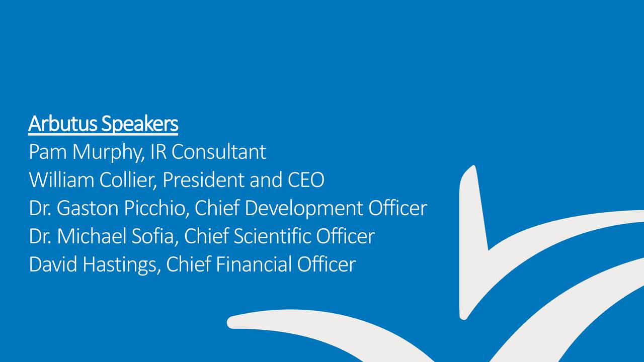 Arbutus Biopharma Corporation 2020 Q4 Results Earnings Call