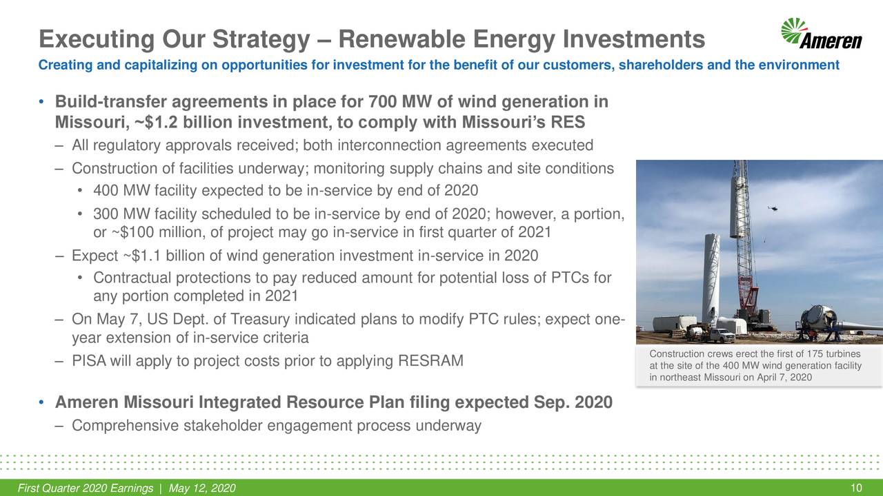 Ameren Corporation 2020 Q1 Results Earnings Call Presentation (NYSE