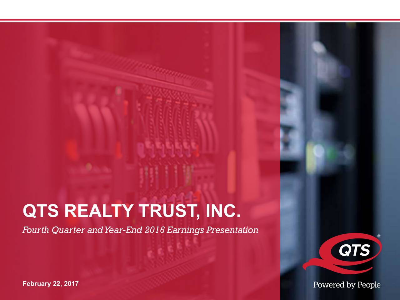QTS Realty Trust, Inc. 2016 Q4 Results Earnings Call Slides (NYSE