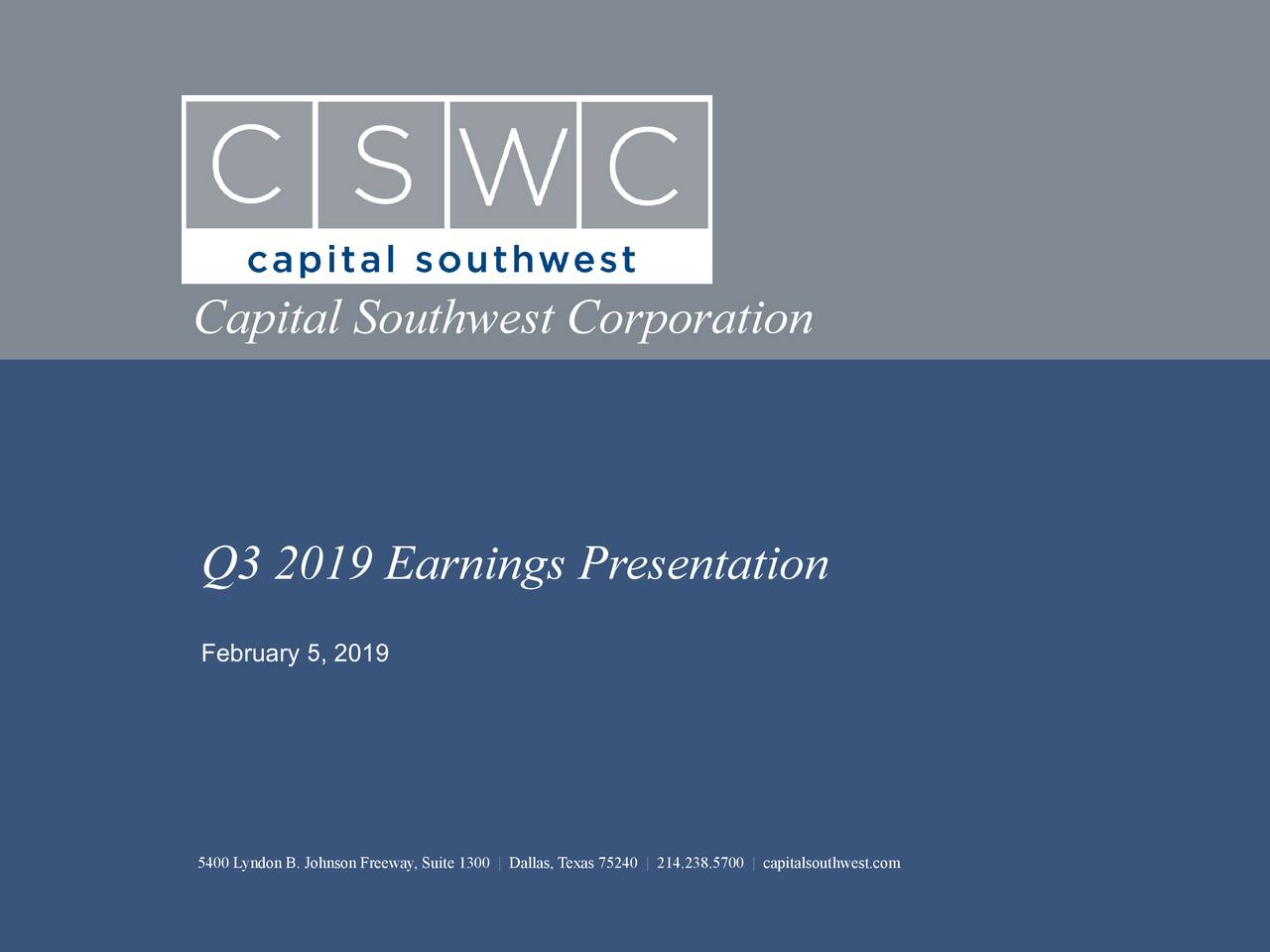 Capital Southwest Corporation