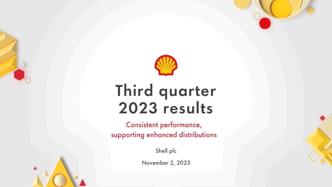 Shell plc 2023 Q3 Results Earnings Call Presentation (NYSESHEL