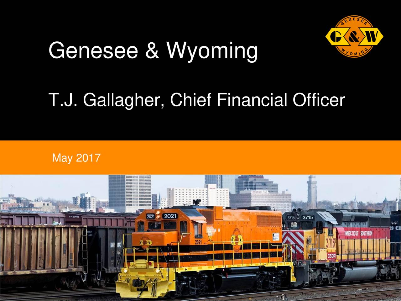 Genesee & Wyoming (GWR) Presents At Bank Of America Merrill Lynch 2017