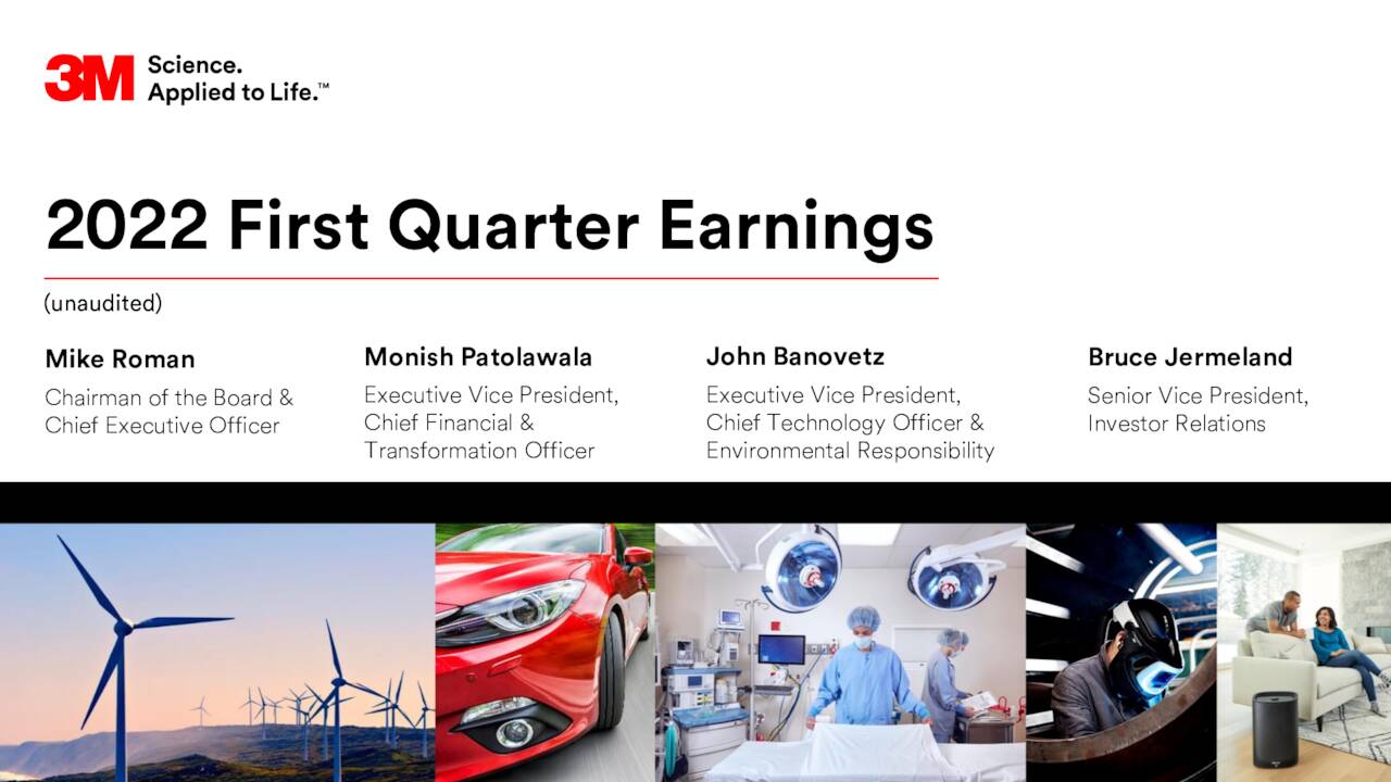 3M Company 2022 Q1 Results Earnings Call Presentation (NYSEMMM