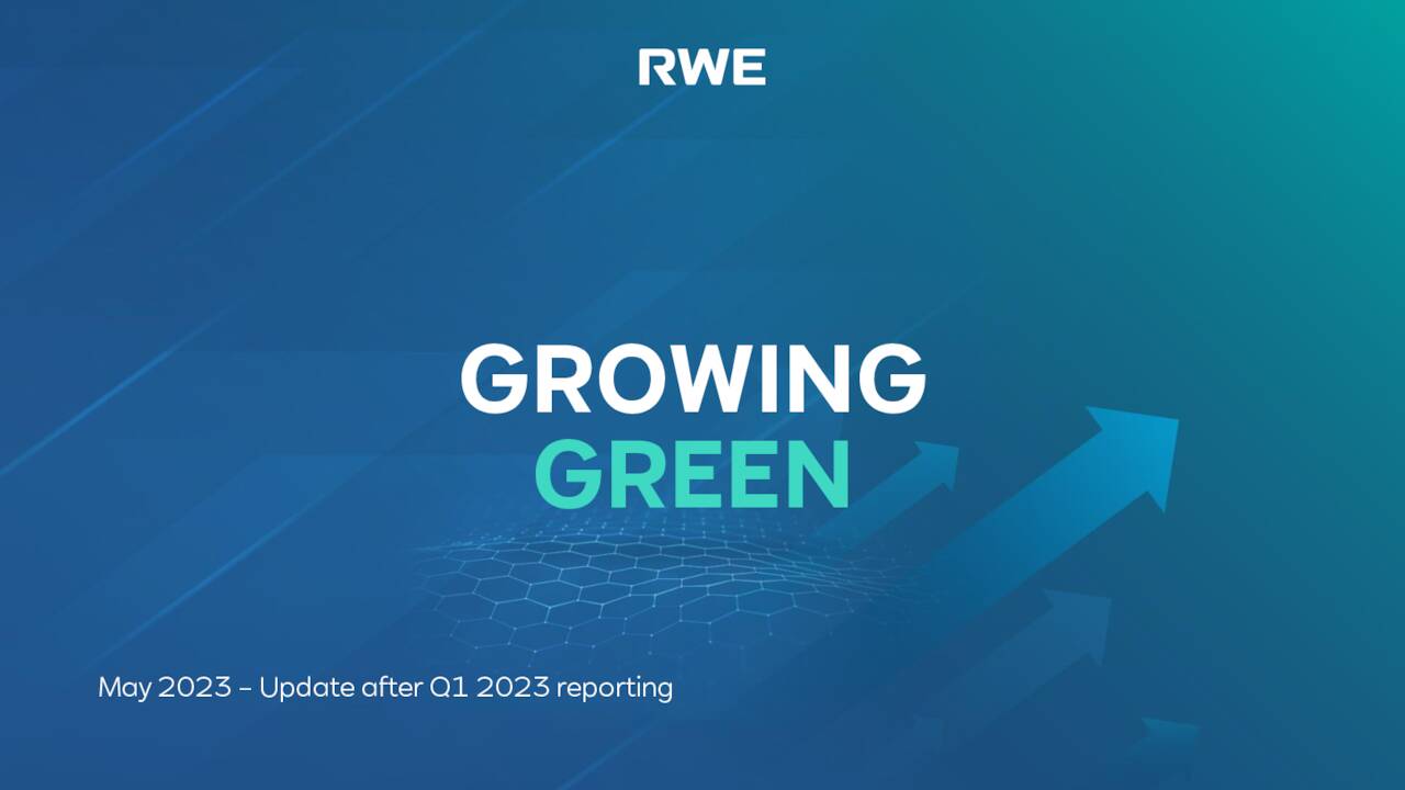 RWE Aktiengesellschaft 2023 Q1 - Results - Earnings Call Presentation ...