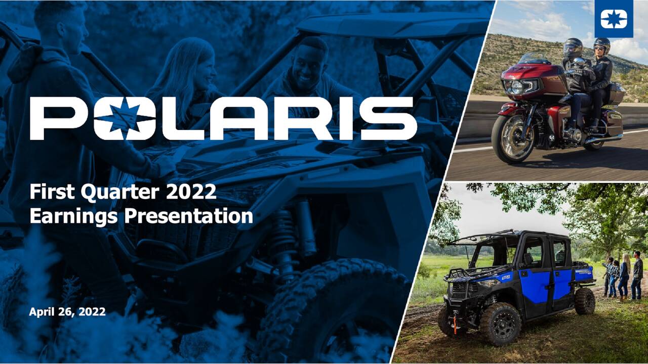 Polaris Inc. 2022 Q1 Results Earnings Call Presentation (NYSEPII