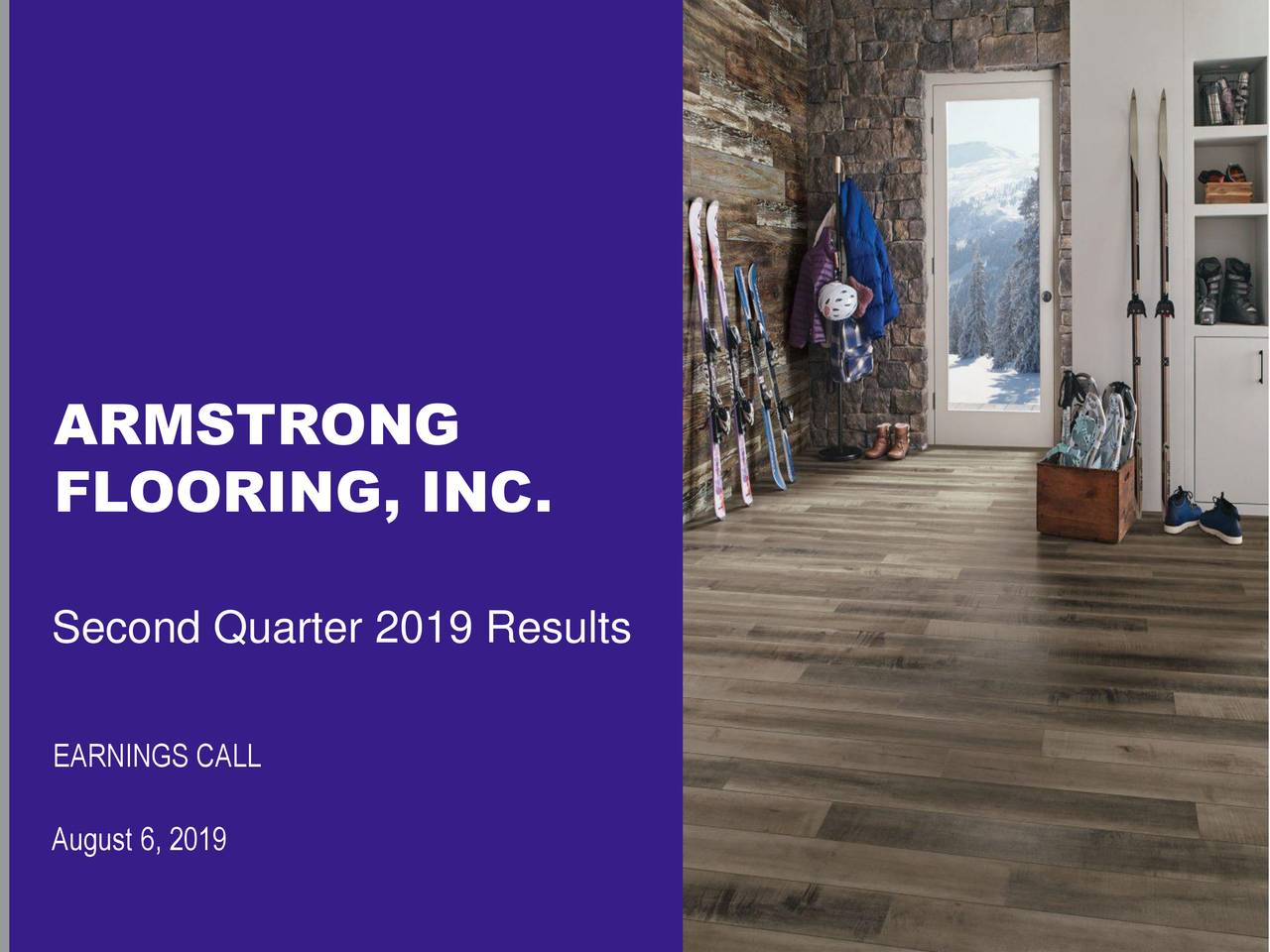 Armstrong Flooring, Inc. 2019 Q2 Results Earnings Call Slides