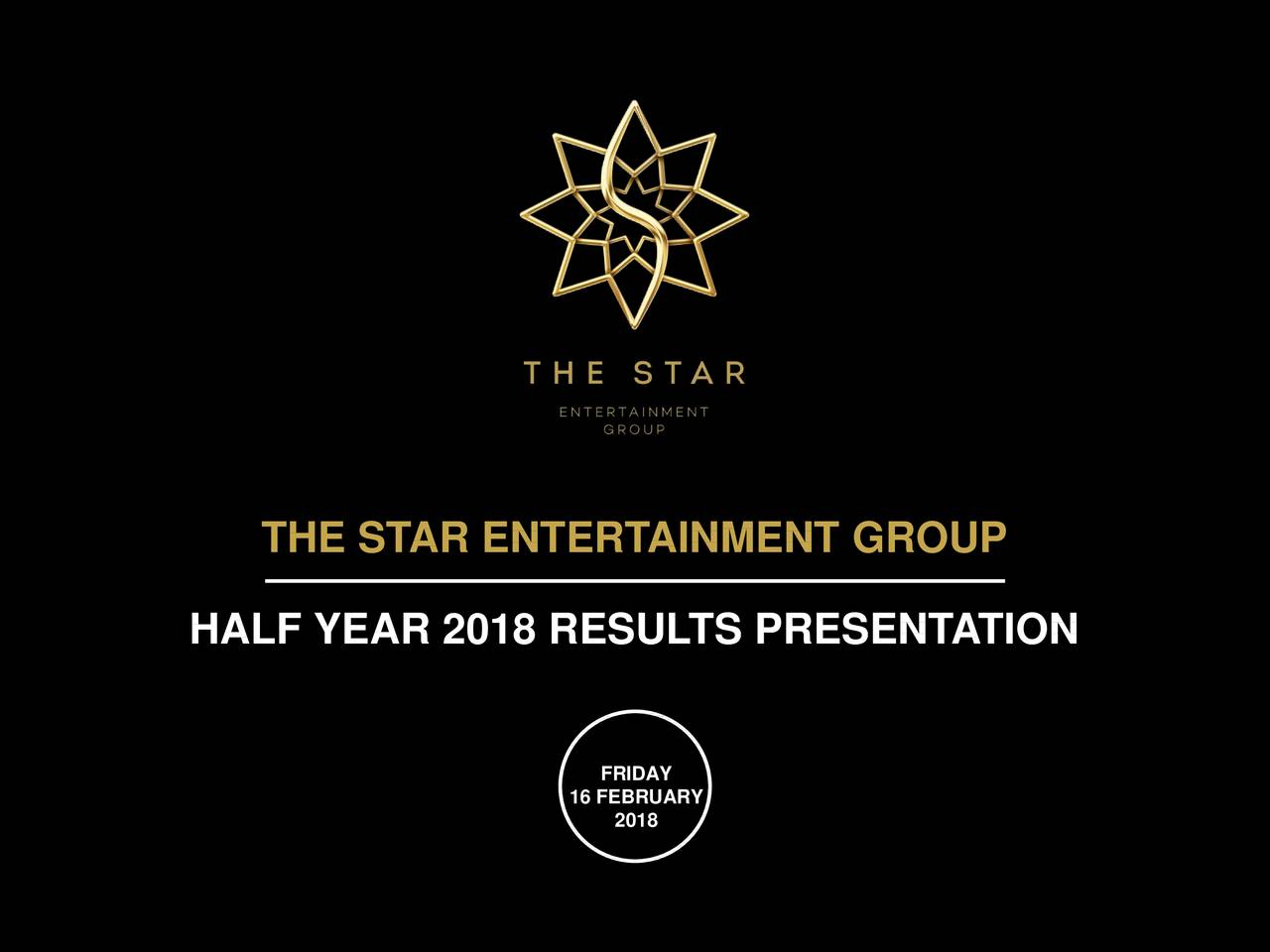 Star Entertainment Group, Inc. 2018 Q2 - Results - Earnings Call Slides ...