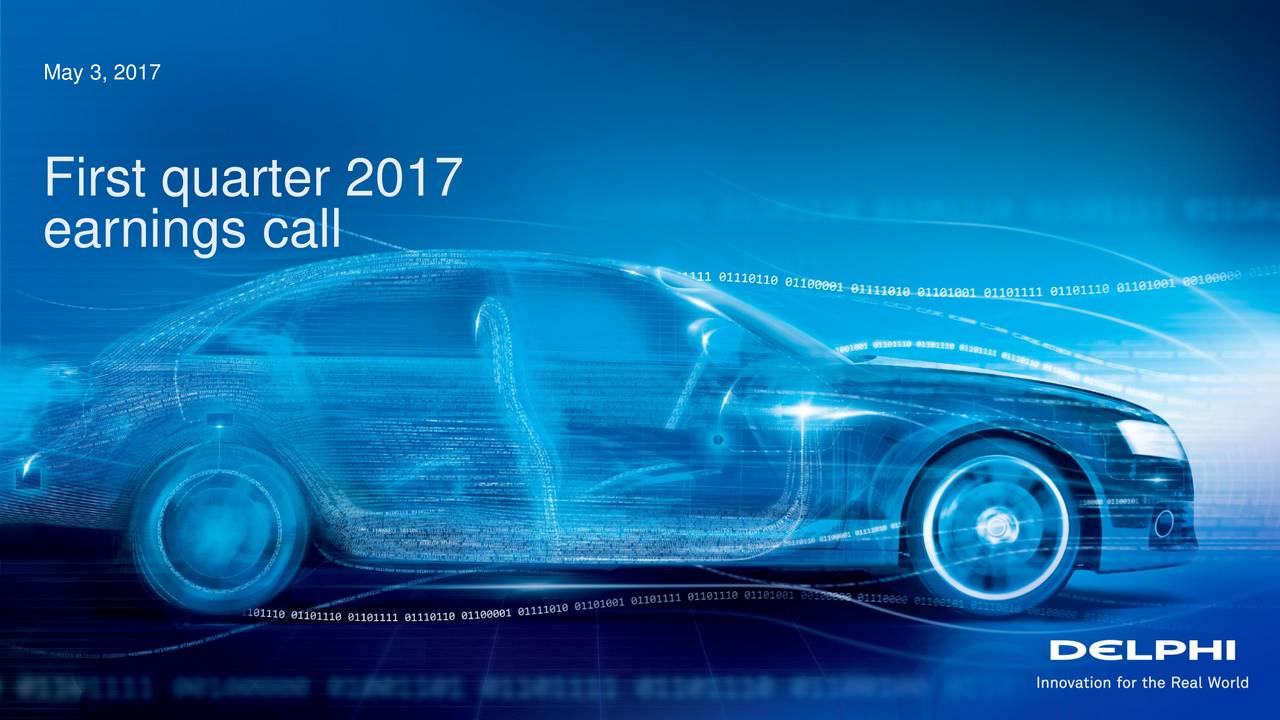 Delphi Automotive 2017 Q1 Results Earnings Call Slides (NYSEDLPH