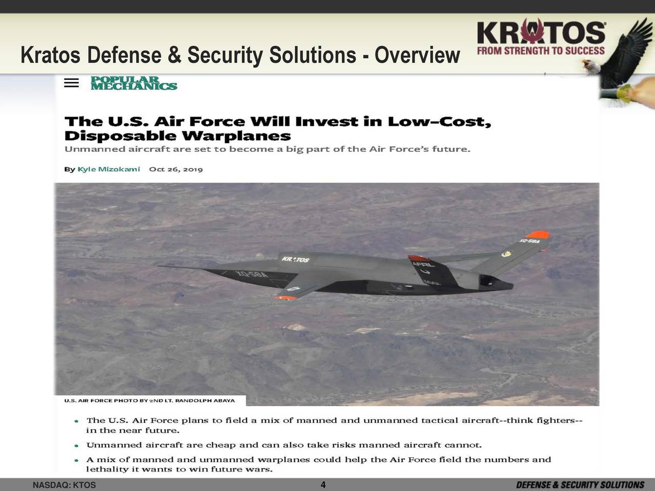 Kratos Defense & Security Solutions (KTOS) Presents At Baird Global ...