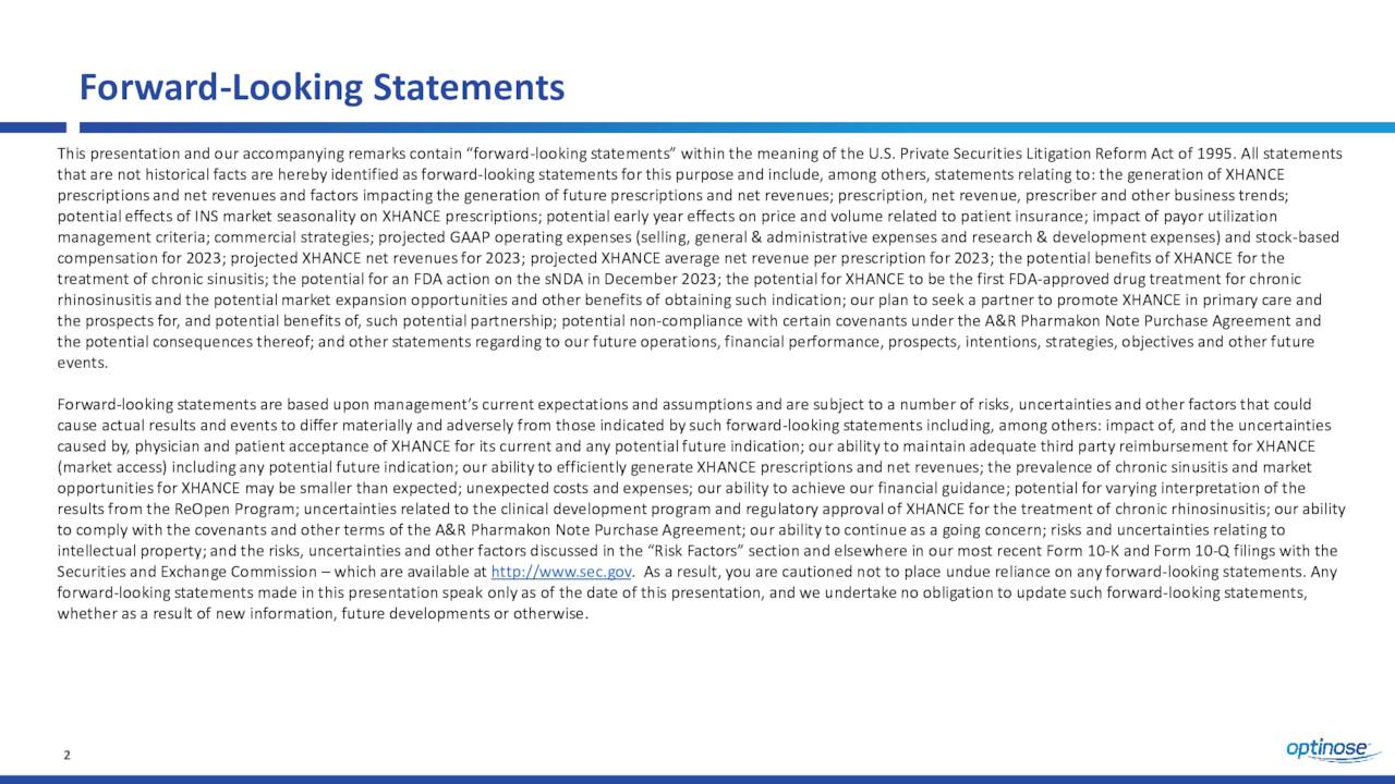 Forward-Looking Statements