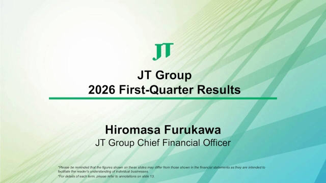 Japan Tobacco Inc. 2026 Q1 - Results - Earnings Call Presentation  (OTCMKTS:JAPAY) 2026-05-08