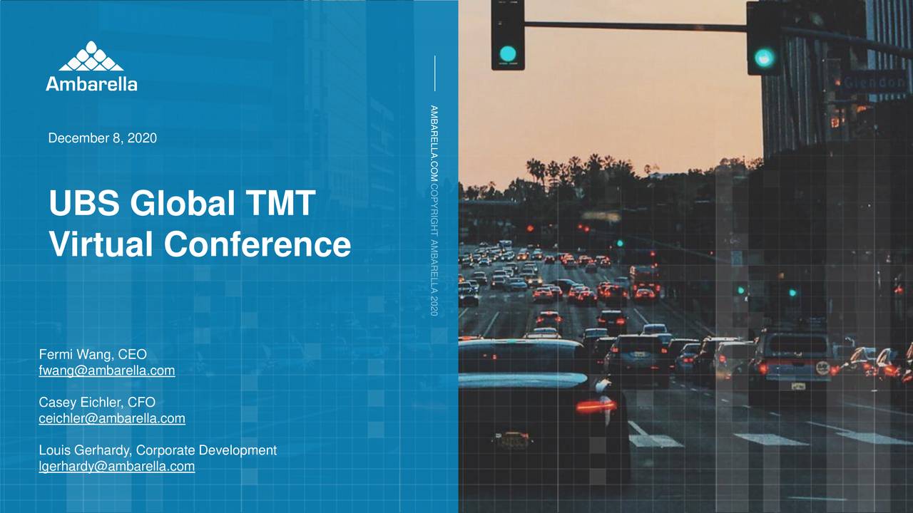 Ambarella (AMBA) Presents At UBS Global TMT Virtual Conference