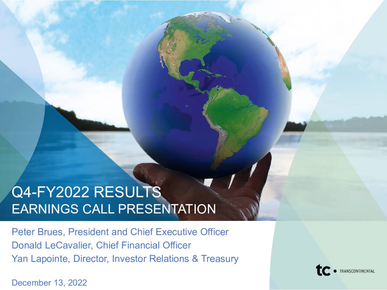 Transcontinental Inc. 2022 Q4 - Results - Earnings Call Presentation ...