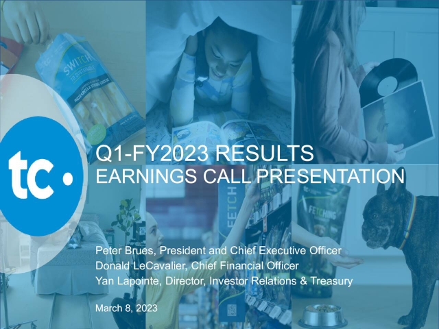 Transcontinental Inc. 2023 Q1 - Results - Earnings Call Presentation ...
