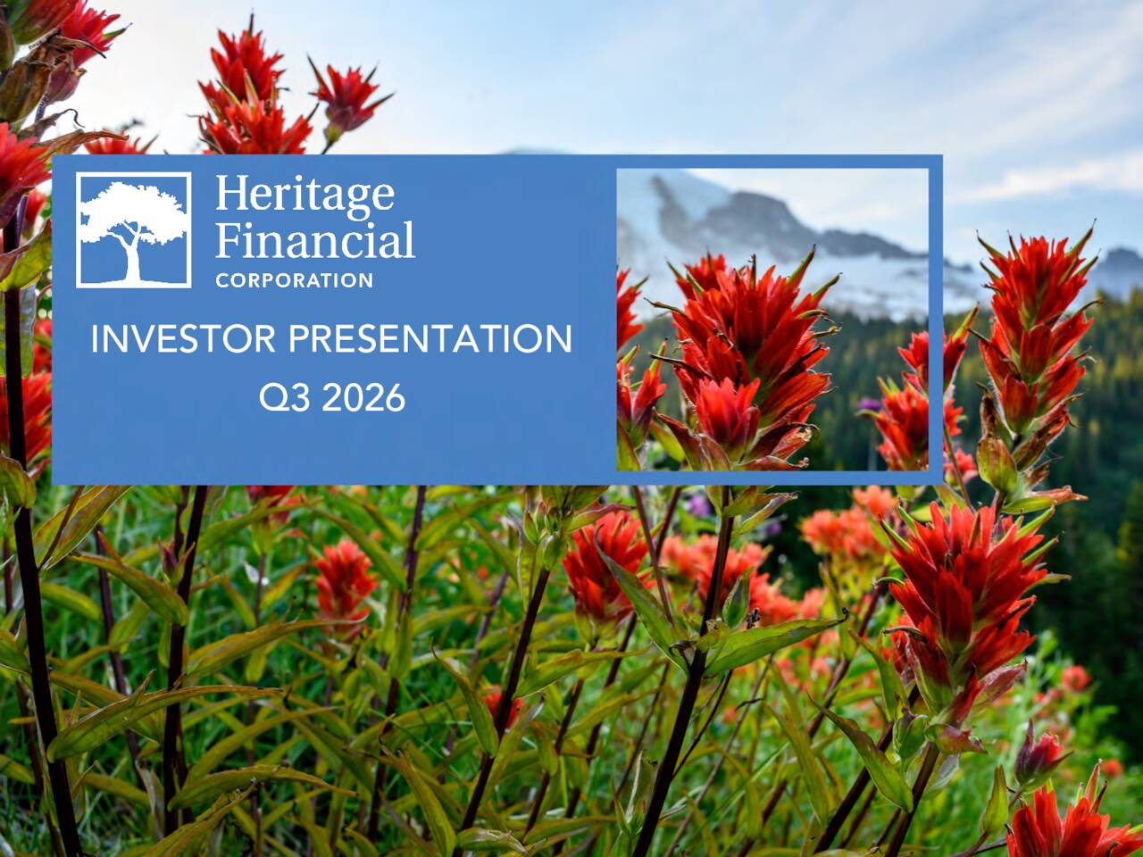 Heritage Financial Corporation 2026 Q3 - Results - Earnings Call ...