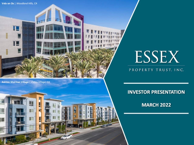 Essex Property Trust (ESS) Investor Presentation - Slideshow (NYSE:ESS ...