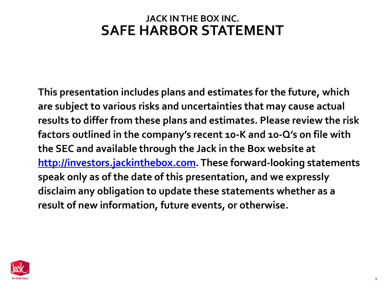 Jack in the Box (JACK) Presents At Baird Global Consumer, Technology