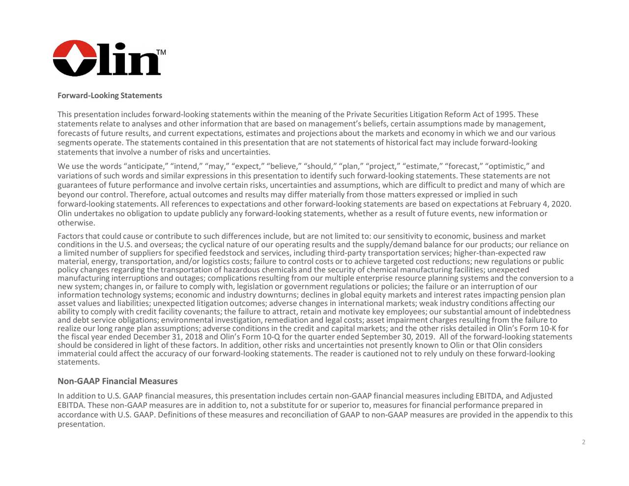 Olin Corporation (OLN) Presents At Chemicals, Agriculture, and