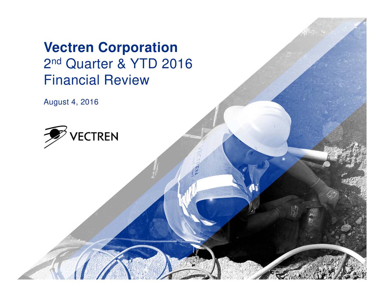 Vectren Corp 2016 Q2 Results Earnings Call Slides Nd Vec2trenncuorp42ra6tion