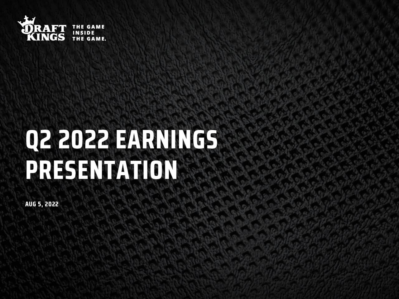 DraftKings Inc. 2022 Q2 Results Earnings Call Presentation (NASDAQ